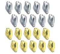 20pcs Metal Fish ing Lure Blades 2g 14x25mm Single Hook for Trout Pan