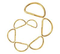 20pcs Metal Keychain Rings Webbing Ring Accessories D Ring Buckle Belts d Ring Key Holder for Belt D Rings for Purses Keychain d Rings Wallet Metal Brass Keychain Heavy Swivel Hook
