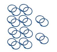 20PCS Metal Loose Leaf Rings, 30mm DIY Book Binder Ring for Flash Cards Index Booklets, Multicolour Available(Dark Blue)