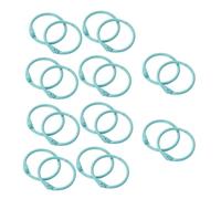 20PCS Metal Loose Leaf Rings, 30mm DIY Book Binder Ring for Flash Cards Index Booklets, Multicolour Available