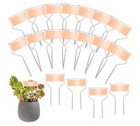 20pcs Metal Plant Tags, 4inch Plant Label Stakes Metal Copper Vegetable Garden Markers Weatherproof Plant Signs for Potted Plants Herbs Flowers Vegetables Outdoor & Indoor