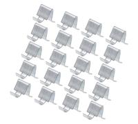 20pcs Metal Shelf Clips, Secure Support Pegs 2.5x1.6x1.6cm | Iron Construction, Silver Finish, Load-Bearing Hardware for File Cabinets, Storage Furniture and Retail Shelving