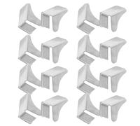 20pcs Metal Shelf Support Peg Clip for Cabinet Shelves, Triangular | Iron Build, 7mm Opening Slot, Adjustable Positioning for Archive Cabinets, Pantry Shelving