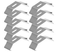 20pcs Metal Vertical Blind Clamps Replacement Brackets, Silver Iron | Side Mounting, Spring Clip and Top Mount Styles, for Louver Blinds and Window Headrail Use