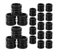 20pcs Metal Wire Shelving Connector Dual Slot Threaded Pole Extension | Carbon Steel Material, Tool-free Installation, No Slippage, for Wire Shelving Poles and Storage Rack Units in Home and Studio