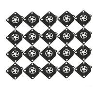 20pcs Metering Diaphragm, Cloth Rubber Carburetor Metering Diaphragm Repair Kit 2.6cm x 3cm