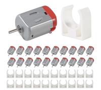 20pcs Micro 130 DC Motor Strong Magnetic Brushed Electric DC 3V -12V 25000 RPM Cars Toys Electric,High Speed Torque DIY Remote Control Toy Car Hobby Motor, Metal Car Engine Motor Kit