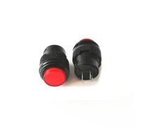 20PCS Micro Power Switch LED Light Lock with Lock Circular Button Universal Key Switch 16mm 3A 250V 4PIN R16-503AD(R16-503AD red)