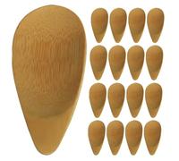 20pcs Mini Bamboo Cream Spatula for Face and Eye Jars, Beige | Smooth Surface, Hygienic Application, Gentle on Skin, Travel and Salon Use, Eco-friendly Alternative