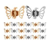 20pcs Mini Butterfly Hair Claw Clips for Women, Iron | Compact Styling Accessory, Charming Side Bangs Hold, Versatile Use, Tiny Size, Stylish Finish