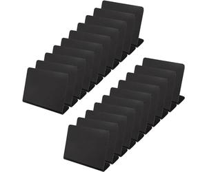 20PCS Mini Chalkboard Signs, Small Black Chalk Board Sign, Food Price Tag Display Labels Sign for Buffet Bakery Menu Message Board Signs for Christmas Party Weddings - 10 x 7.5cm