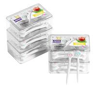 20Pcs Mini Disposable Tongue Brushes with Cleaning Paste Beads and Toothpick, Tongue Cleaners, Reduce Bad Breath, Tongue Scraper-Mix Flavor (Pack of 5)