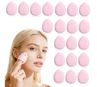 20Pcs Mini Finger Powder Puff, Mini Makeup Puff Sponges, Soft Setting Sponge Foundation Cosmetic Finger Puff for Women, Girls Makeup Setting Wet and Dry (Pink)