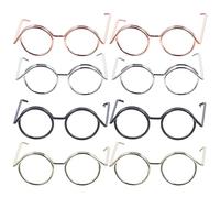 20pcs Mini Glasses Mini Dolls Accessories Toys Tiny Glasses Tiny Eyeglasses Mini Dolls Glasses Doll Costume Glasses Iron Wire Mini Toys Miniature Things