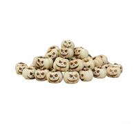 20Pcs Mini Grimace Pumpkins Resin Figurines, Artificial Halloween Pumpkin Decorations For Autumn Harvest, DIY Crafts, Tabletop And Dollhouse Accessories(White pumpkin)