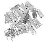 20pcs Mini Iron Hinge for Jewelry Box and Bird House DIY Silver