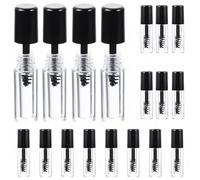 20pcs Mini Mascara Tube 0.8ml Black Acrylic Empty Refillable Bottle