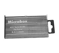 20PCS Mini Micro Hss Twist Drill Bit Set 0.3mm-1.6mm with Storage Case for Wood Plastic Circuit Board Precision Drilling and Model Making