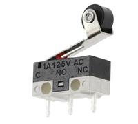 20PCS Mini Micro Limit Switch C NO NC 3 Pins PCB Terminals SPDT 1A 125V Roller Arc lever Snap Action Push Mouse switches(PULLEY,100PCS)