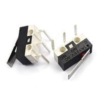 20PCS Mini Micro Limit Switch C NO NC 3 Pins PCB Terminals SPDT 1A 125V Roller Arc lever Snap Action Push Mouse switches(BENT FOOT-4,20PCS)