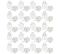 20pcs Mini Milk Bottle Lip Gloss Tubes Portable Refillable Plastic