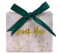 20PCS Mini Thank You Gift Bags, Marble Goodie Party Favor Bags Treat Boxes with Ribbon for Wedding Bridal Baby Shower Birthday Party Presents 4.5"x1.8"x3.9"(Jasper)