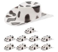 20Pcs Miniature Hat Toy Wine Bottle Hat Mini Western Hat Decoration, Grey