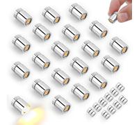 20pcs Miniature LED Lights, Mini Warm White Micro LED Lights with 10 Extra Battery for Tiny Dollhouse DIY Crafts Party Decor & Model Lighting Small & Bright for Miniature Projects