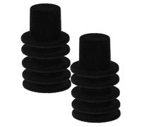 20pcs Miniature Top Hats for Dolls Clown Hats for Crafts DIY Snowman Accessories Flocking Material for Home and Classroom Projects
