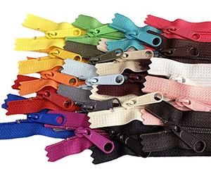 20pcs Mixed Colors Ykk Number 4.5 Coil Handbag Zipper or Purse Zippers Long Pull Made in USA Pack Vinyl Bag (18 inches)