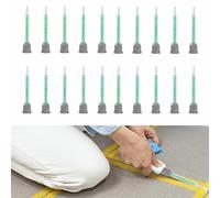20PCS Mixing Tube, 90x14.5mm AB Glue Mixing Tips, MB5-16L Bayonet Dispenser Nozzle, 1:1 Two-Component Liquid Filler for Repairing Masonry, Plastics and Circuit Board Mounting