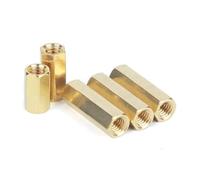 20pcs Motherboard Hollow Thread Pillars, Brass Extender Female Thread Straight Fitting 20~32mm, M2M3M4 Hex Coupling Nuts(20MM*M4)