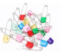 20Pcs Multicolor Baby Infant Child Cloth Nappy Diaper Pins Safety Locking Holder Colorful Safety Pin Heavy Duty 2 Inch Diaper Pins & Fasteners