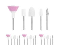 20pcs Nail Bits, Nail File Replacement Head Refills Set, 5 Different Types of Grinding Heads, Suitable for Beauty Salon Electronic Manicure, Cuticle Removal, Pedicure Tools