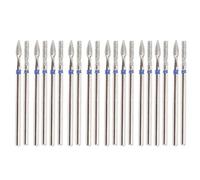 20pcs Nail Drill Bits Nail Stainless Steel Drill Bits Professional Nail Grinding for Electric Grinding Machine