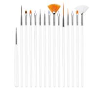 20pcs Nail Liner and Silicone Pen Nail Art Brush Set