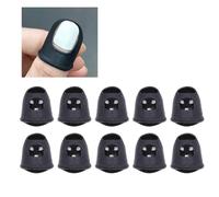 20Pcs Nail Polish Protector for Fingers, Size L, Black | Silicone Reusable Finger Covers, Nail Lamp Finger Guards, Cuticle Protector for Gel Manicure and Nail Art DIY