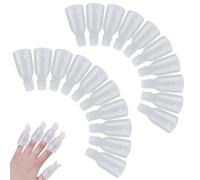 20PCS Nail Soak off Clips, 2x0.8 Inch Nail Polish Remover Clips, Reusable Remover, Easy to Use Gel Polish for Women Girl Supplies