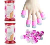20Pcs Nail Soak Off Clips, Practical Convenient Nail Polish Remover, Plastic Gel Polish Soak Off Remover Cleaner Wrap Clip Cap Tool