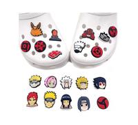 20PCS Naruto Shoe Charms For Crocs Popular Cute Animat Cartoon Jibbitz Style