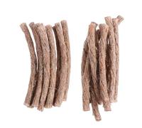 20pcs Natural Fire Starter Rope Natural Fire Starting Hemp Wax Infused Braided Cord Camping Gear Fire Starter Kit for Outdoor Camping Hiking
