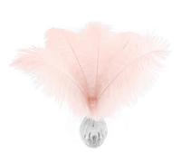 20pcs Natural Light Pink Ostrich Feathers 10-12 inch (25-30cm) Bulk Feathers for Home Decoration and DIY Clothing and DIY Clothes Decoration, Gatsby Decorations
