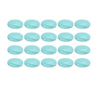 20PCS Natural Turquoise Oval Flat Back Cabochons 18x13mm for Jewelry Craft Bead Making, Perfect Crystal Collectors, Good Luck Charm, Home Decor