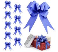 20pcs Navy Blue 50mm/5cm Large Ribbon Pull Bows for Party Wall, Gift Wraps, Christmas Trees, Wedding, Birthday Hampers Decoration Florist Pullbows