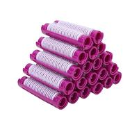 20pcs No Heat Perm Rods Set with Plush Lock & Metal Clips, Cold Rollers for Salon Styling, Big Volume Curler Kit Short to Hair