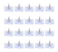 20pcs Non Slip Rubber Furniture Feet Pads with Screws for Tables