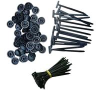 20PCS Nylon Universal Cable Tie Buckle, 2025 New Multifunctional Cable Tie Buckle, Heavy Duty Self-Locking Nylon Zip Ties Holder, Plastic Cable Ties Tool for Car Daily Repair