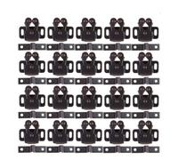 20pcs Old Style Low Foot Door Catch Latch with Hooks Coffee Iron