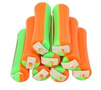 20pcs Orange Hair Perm Rods Set, Universal Thickened Cold Wave Rods with Concave Styling Design, Nonslip DIY Curling Rods for Beginner, Hair Styling Tool for Home Hair Salon