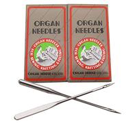 20PCS Organ Ball Point/Sharp Elastic Home Sewing Machine Flat Shank Needle in CKPSMS Clear Plastic Box HAX1SP 15x1SP (14/90)